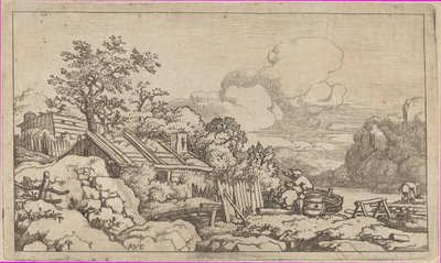 大工の小屋、17 世紀。 作： Allart van Everdingen