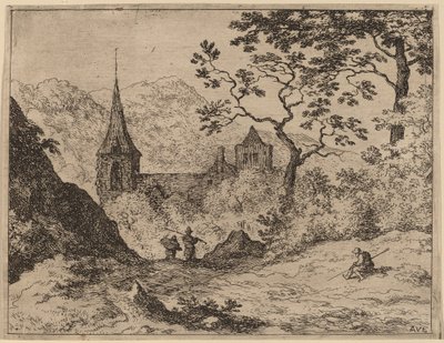 尖塔、おそらくc。 16451656。 作： Allart van Everdingen