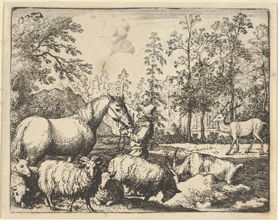 鹿に復讐したい馬の物語、1650-75。 作： Allart van Everdingen