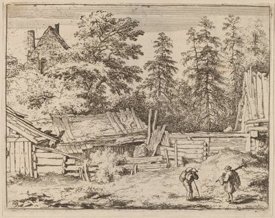 3つのコテージ、おそらくc。 16451656。 作： Allart van Everdingen