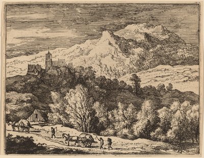 2 台のカート、おそらく c. 16451656。 作： Allart van Everdingen