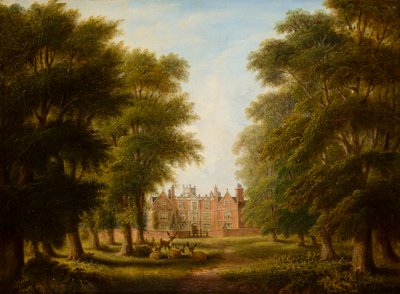 キャッスルブロムウィッチホールの眺め、1844〜82年頃（キャンバスに油彩） 作： Allen Edward Everitt