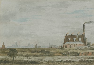 ウォルバーハンプトン-サウスビュー：水彩画、ND [c 1830] 作： Allen Edward Everitt