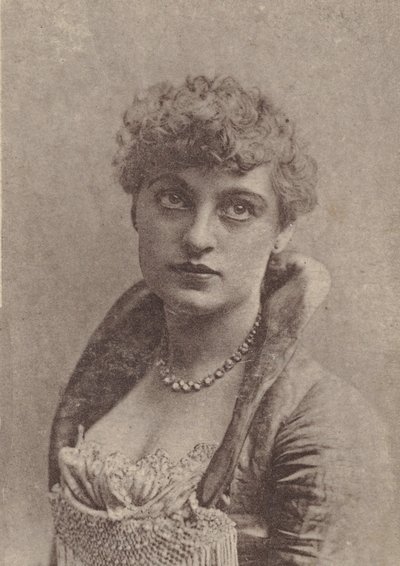シャーロット・ティッテル、バージニア・ブライツ・シガレットを宣伝する女優シリーズ N67 の... 1888年。 作： Allen and Ginter