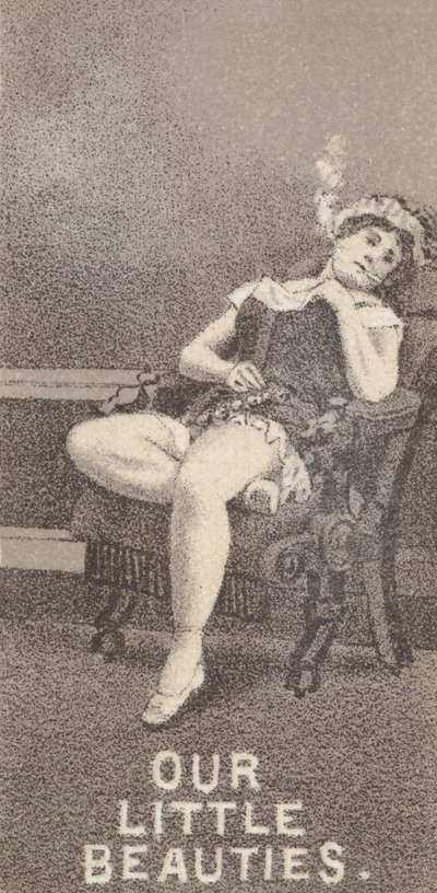 女優シリーズ N57 より、アレン & ジンテの私たちの小さな美しさのシガレットを宣伝しています..., 1890. 作： Allen and Ginter
