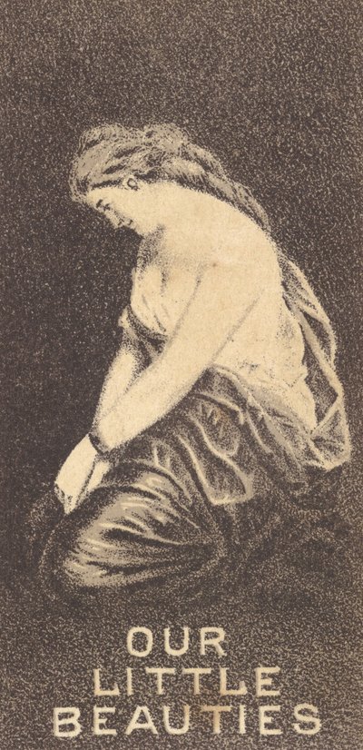 女優シリーズ N57 より、アレン & ジンテの私たちの小さな美しさのシガレットを宣伝しています..., 1890. 作： Allen and Ginter