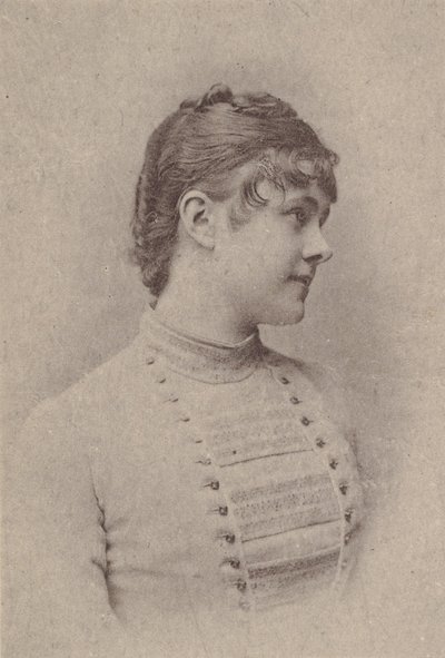女優シリーズ N67 のリリー・ラップは、バージニア・ブライツのシガレットを A... のために宣伝しています。 1888年。 作： Allen and Ginter