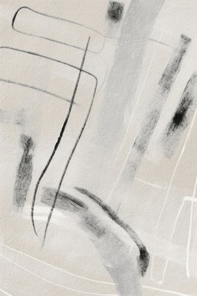 抽象的な流れるような線 作： Alma