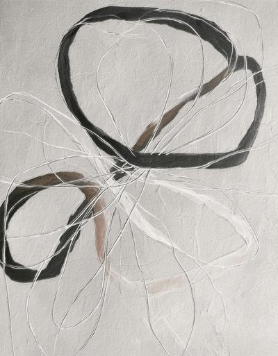 抽象的なループを描く線 作： 