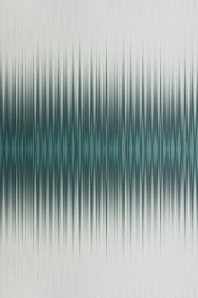抽象的なティール色の波 作： Alma