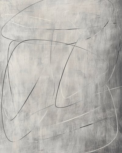 流れるような抽象的な線 作： 