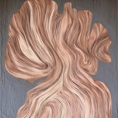 流れるような有機的なライン 作： Alma