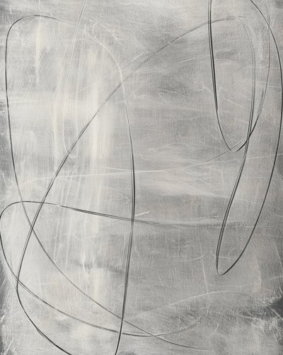 流れる銀色の線 作： 