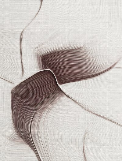 流れるような茶色の線 作： 