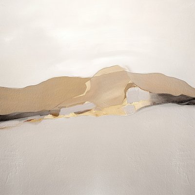 黄金色の抽象的な風景 作： 