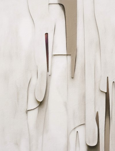 重なり合う抽象的な形態 作： Alma