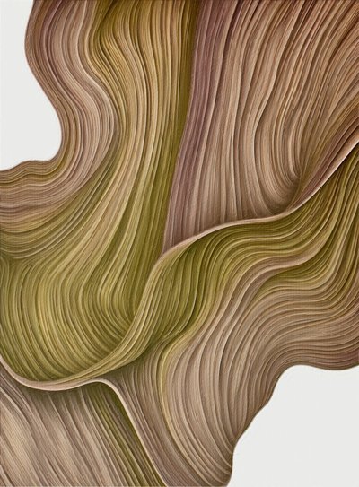 有機的な流れるようなライン 作： Alma