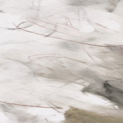 繊細なグレーの抽象画 作： Alma