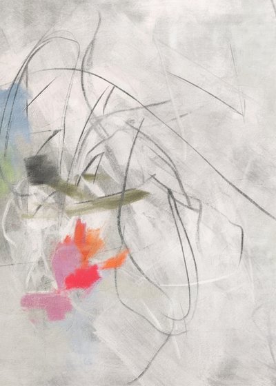 鮮やかな抽象的な筆致 作： Alma