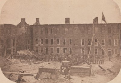 フォート サムターの避難、1861 年 4 月、1861 年 4 月。 作： Alma A. Pelot.
