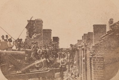 フォート サムターの避難、1861 年 4 月、1861 年 4 月。 作： Alma A. Pelot.