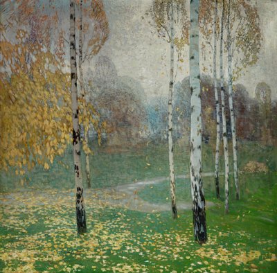 白樺の木、1904 作： Alois Kalvoda