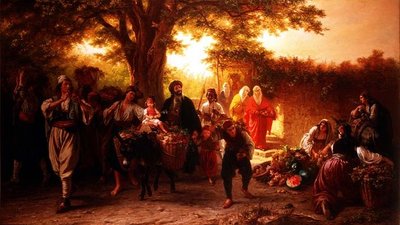 祭りの風景 作： Alois Schonn