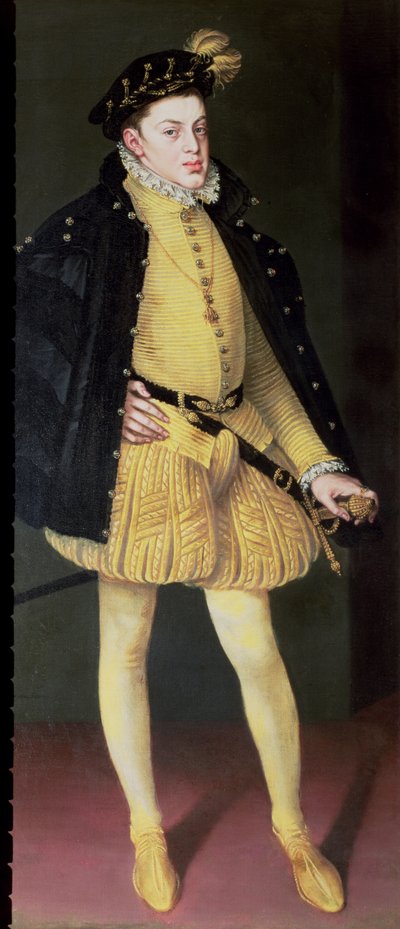 スペインのフェリペ2世（1556-98）とポルトガルのマリアの息子であるドンカルロス（1545-68） 作： Alonso Sánchez Coello