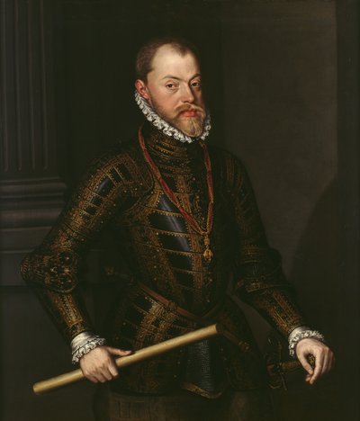 スペインのフィリップ2世（1527-98） 1570年頃 油彩・カンヴァス 作： Alonso Sánchez Coello