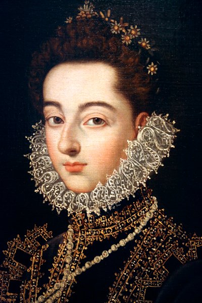 「オーストリアのインファンタ・カタリナ・ミカエラの肖像」、c1582-c1585 作： Alonso Sánchez Coello