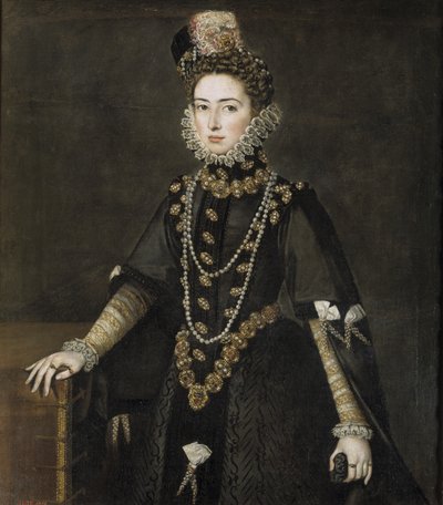 インファンタエカテリーナミシェルの肖像1567-1597、1584-1585 作： Alonso Sánchez Coello
