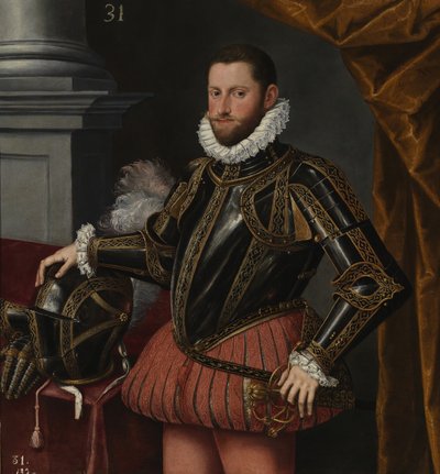 オーストリア大公アーネストの肖像、1553～1595年頃。 1580年 作： Alonso Sánchez Coello School of