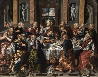 最後の晩餐、1588年頃。 作： Alonso Vázquez