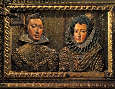 フィリップ2世の肖像、レリーフ 作： Alonso de Mena