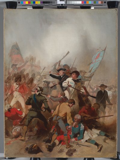 バンカーヒルの戦い、1775年6月17日、1859 作： Alonzo Chappel