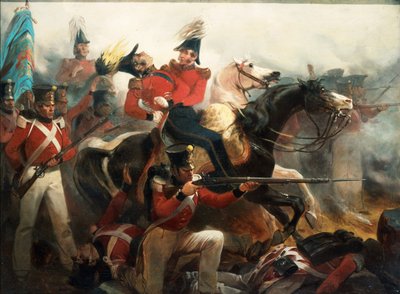 1814年9月12日、ボルティモアの戦いでのロス将軍の死 作： Alonzo Chappel
