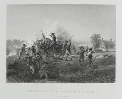 ロングアイランドの戦いでスターリング卿、1776 作： Alonzo Chappel