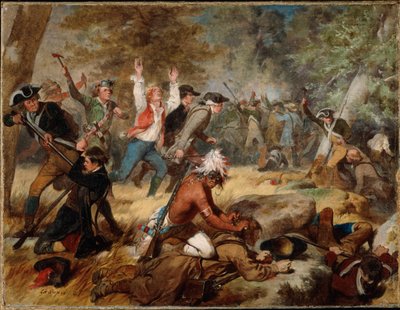 1859年1778年7月3日〜7月4日、ワイオミング州の虐殺（ペンシルベニア州） 作： Alonzo Chappel