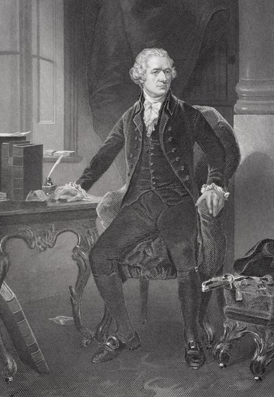アレクサンダーハミルトンの肖像（175557-1804） 作： Alonzo Chappel