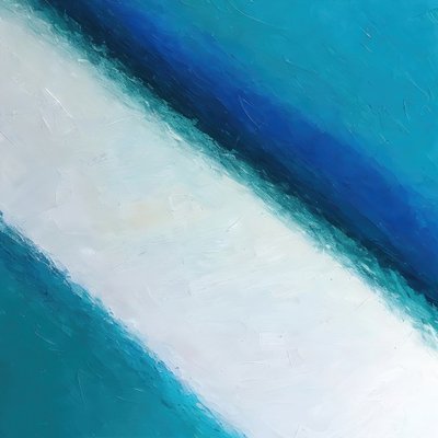 抽象的な青と白の斜め模様 作： Alpenglow Workshop
