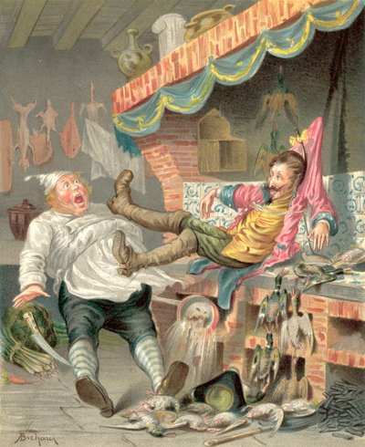 ミュンヒハウゼン男爵の冒険（クロモリト） 作： Alphonse Adolphe Bichard