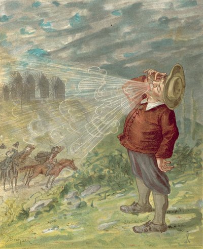 ミュンヒハウゼン男爵の冒険（クロモリト） 作： Alphonse Adolphe Bichard
