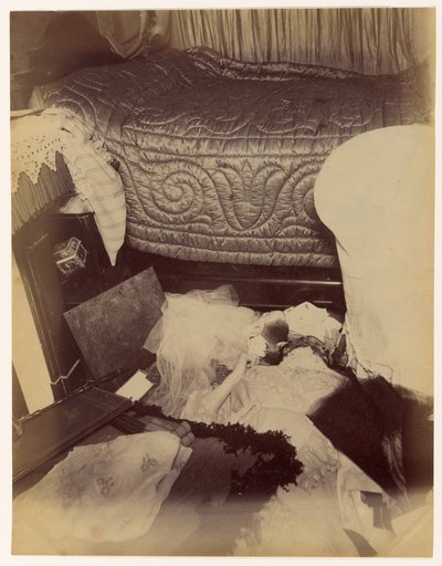 デュラン夫人殺害事件、寝室の眺め 作： Alphonse Bertillon