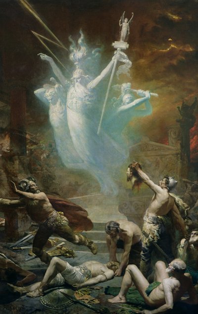 ガウルによるデルファイの寺院の占領、1885 作： Alphonse Cornet