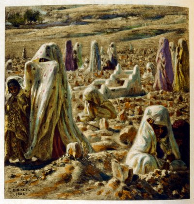 Dinet:n kuvitus teoksesta Mirages Scenes of Arab life. 1906. Mirages, Scénes De La Vie Arab on kuvittanut Etienne Dinet Silman Ben Ibrahim Bamerin kommentilla. Nasreddine Dinet syntyi nimellä Alphonse-Étienne Dinet; (1861-1929) oli ranskalainen itämainen 作： Alphonse Etienne Dinet