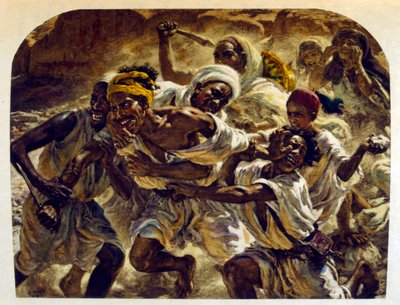 「Mirages」Scenes of Arab life の Dinet によるイラスト。 1906年。ミラージュ、シーン・デ・ラ・ヴィ・アラブは、エティエンヌ・ディネットによってイラストが描かれ、シルマン・ベン・イブラヒム・バーマーによる解説が付けられました。 Nasreddine Dinet は、Alphonse-Étienne Dinet として生まれました。 (1861-1929) はフランスの東洋人でした 作： Alphonse Etienne Dinet