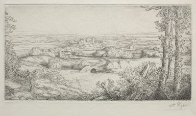 ブルゴーニュの谷ブルゴーニュの谷。 作： Alphonse Legros