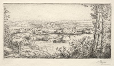 ブルゴーニュの谷ブルゴーニュの谷。 作： Alphonse Legros