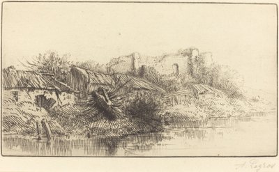 放棄された村 作： Alphonse Legros