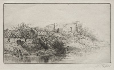放棄された村。 作： Alphonse Legros